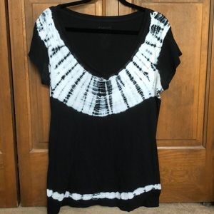 Black & White Tie Dye Shirt